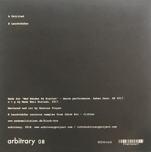 Mads Emil Nielsen : Black Box 1 (7", tra)