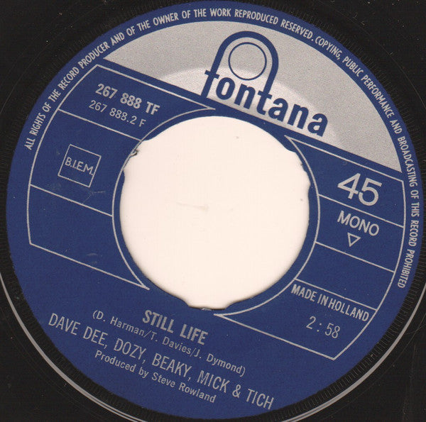 Dave Dee, Dozy, Beaky, Mick & Tich : The Wreck Of The 'Antoinette' (7", Single, Mono)