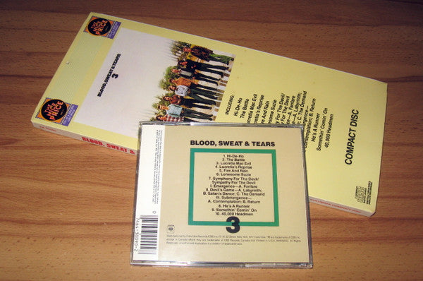 Blood, Sweat And Tears : Blood, Sweat & Tears 3 (CD, Album, RE, RP)