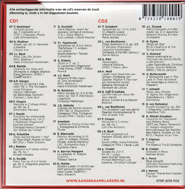 Various : Aangenaam Klassiek 2018 (3xCD, Comp)