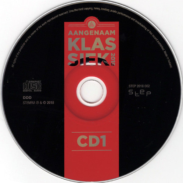 Various : Aangenaam Klassiek 2018 (3xCD, Comp)