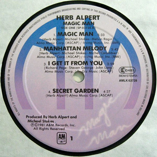Herb Alpert : Magic Man (LP, Album)