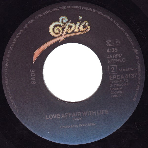 Sade : Your Love Is King (7", Single)