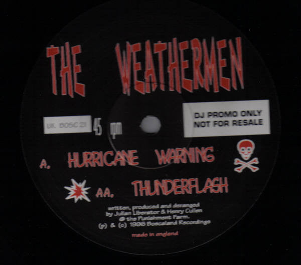 Weathermen : Hurricane Warning / Thunderflash (12", Promo)