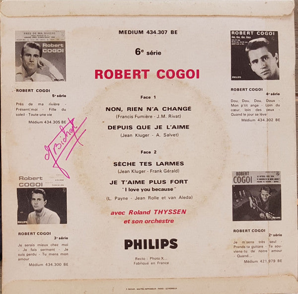 Robert Cogoi : Non, Rien N'A Changé (7", EP)