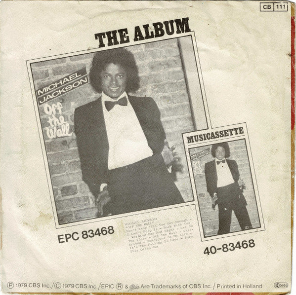 Michael Jackson : Off The Wall (7", Single)