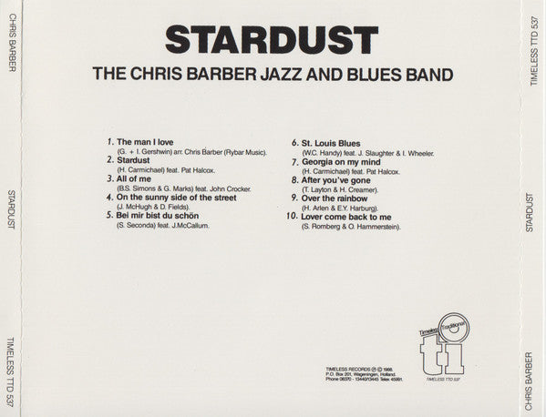 The Chris Barber Jazz And Blues Band : Stardust (CD, Album)
