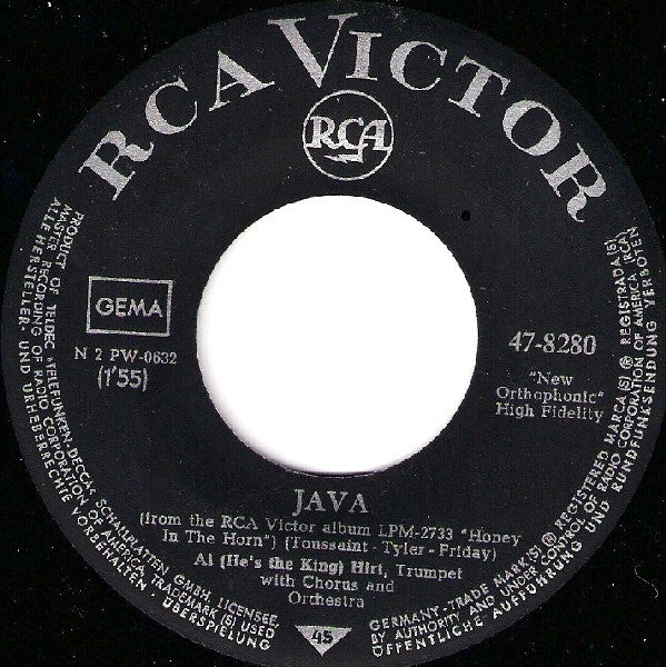 Al Hirt : Java (7", Single)