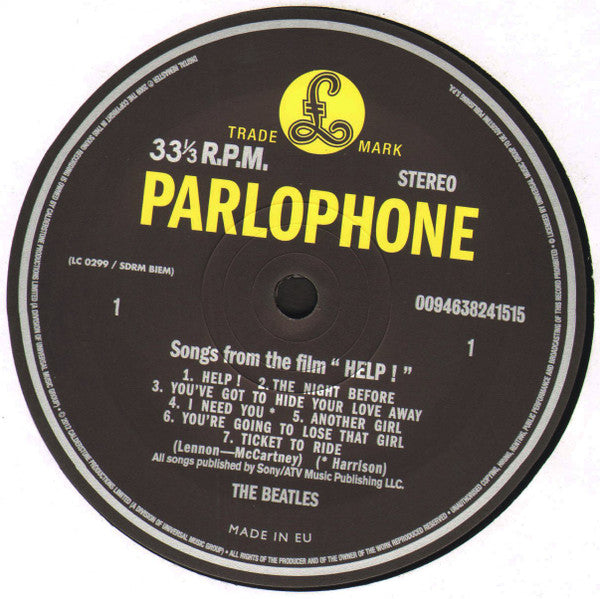 The Beatles : Help ! (LP, Album, RE, RM, RP, 180)