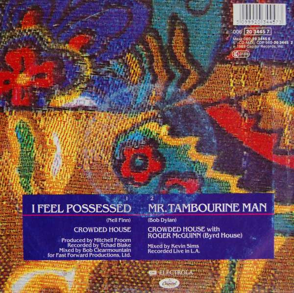 Crowded House : I Feel Possessed (7", Single)