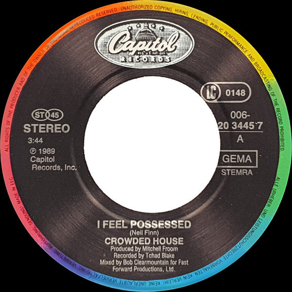 Crowded House : I Feel Possessed (7", Single)