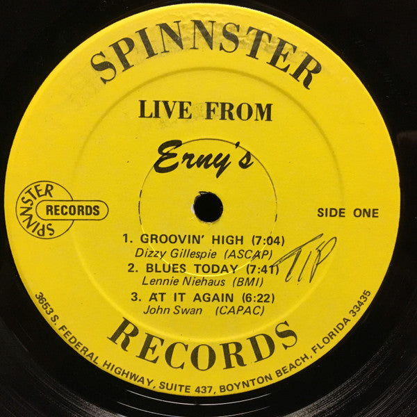 Summer Festival All Star Jazz Band : Live From Erny's (LP)