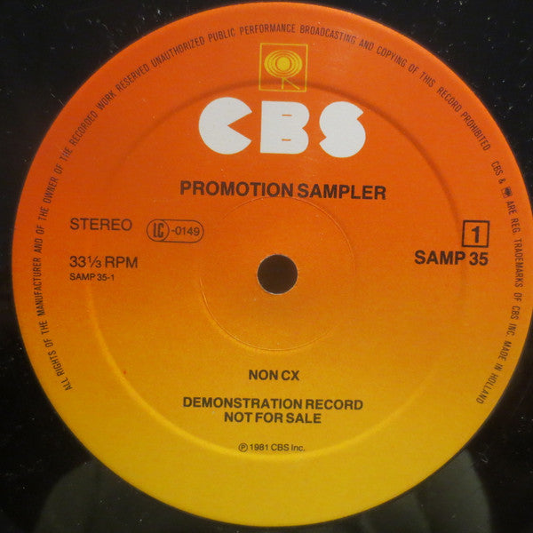 Various : Promotion Sampler (LP, Comp, Promo)