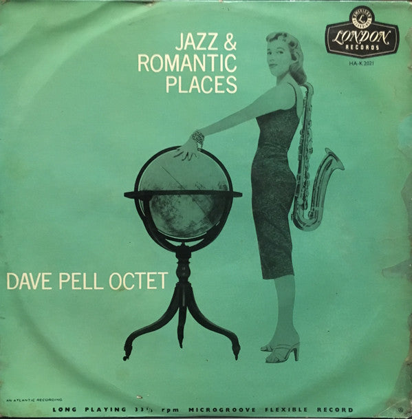 Dave Pell Octet : Jazz & Romantic Places (LP, Album, Mono)