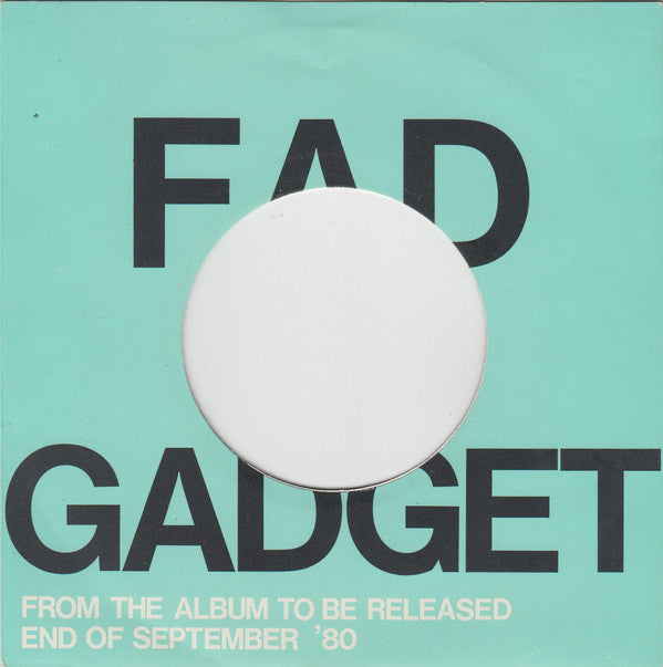 Fad Gadget : Fireside Favourite / Insecticide (7", Single)