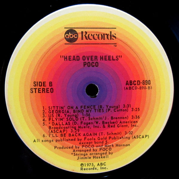 Poco (3) : Head Over Heels (LP, Album, Ter)