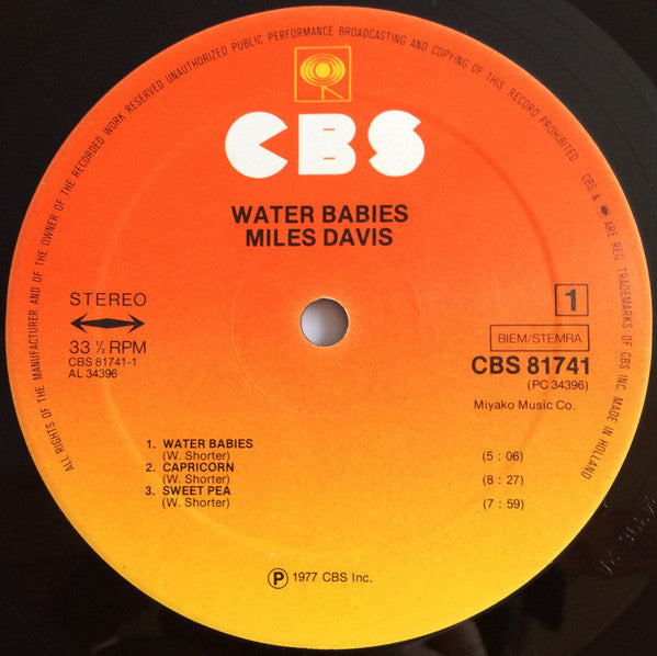Miles Davis : Water Babies (LP, Album)