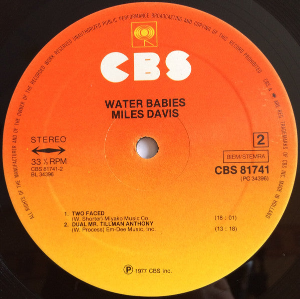 Miles Davis : Water Babies (LP, Album)