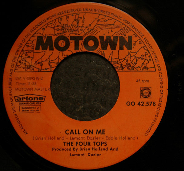 Four Tops : Baby I Need Your Loving (7", Single)
