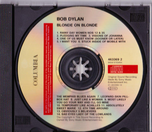 Bob Dylan : Blonde On Blonde (CD, Album, RE, DAD)