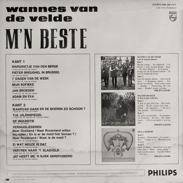 Wannes Van De Velde : M'n Beste (LP, Comp)