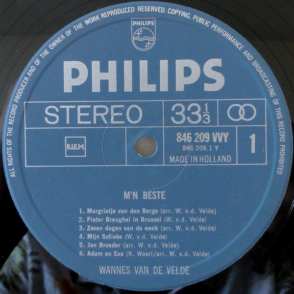 Wannes Van De Velde : M'n Beste (LP, Comp)