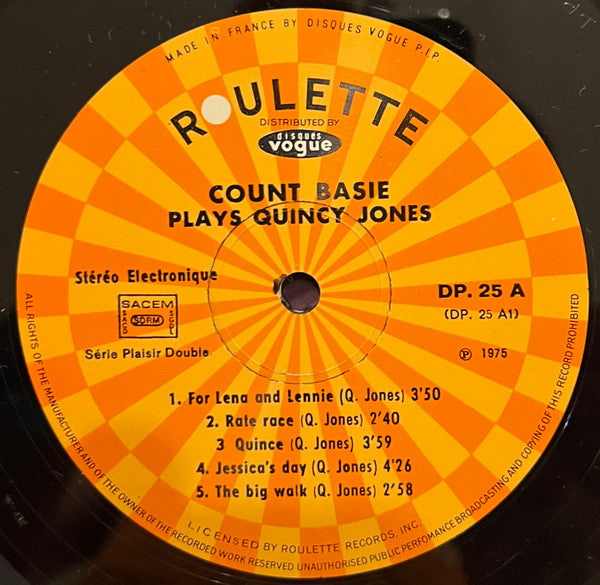 Count Basie : Count Basie Plays Quincy Jones & Neal Hefti (2xLP, Album, RE)