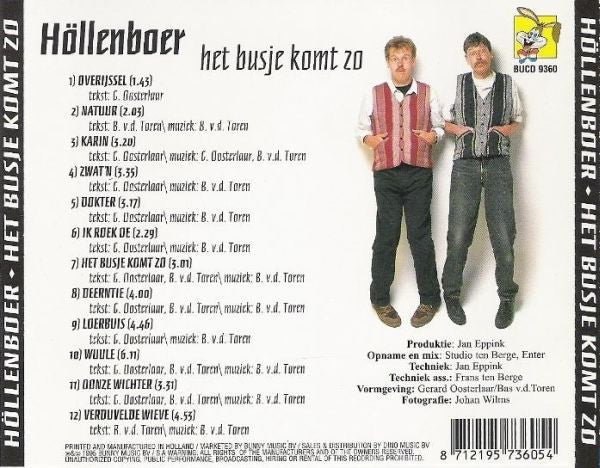 Höllenboer : Het Busje Komt Zo (CD, Album)