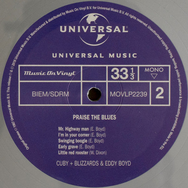 Cuby + Blizzards & Eddy Boyd* : Praise The Blues (LP, Album, Mono, Ltd, Num, RE, Sil)