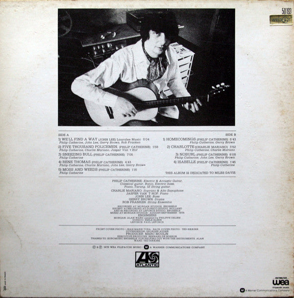 Philip Catherine : Guitars (LP, Album, Fre)