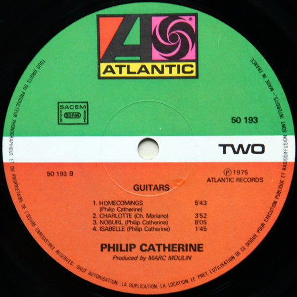 Philip Catherine : Guitars (LP, Album, Fre)