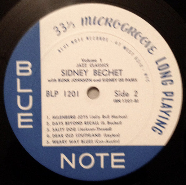 Sidney Bechet : Jazz Classics Volume 1 (LP, Album, Mono, RP)