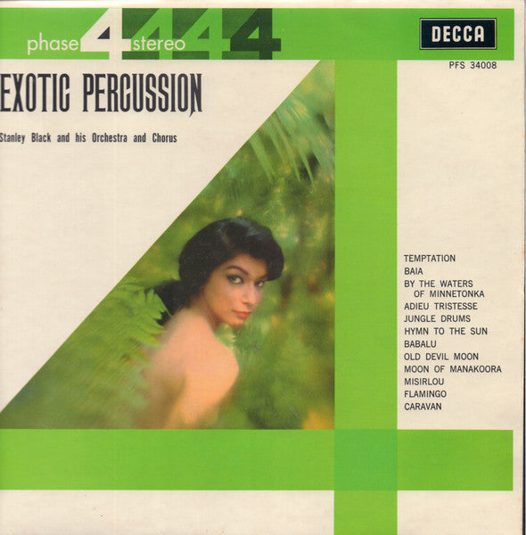 Stanley Black And His Orchestra And Chorus* : Exotic Percussion (LP, Album, RE)