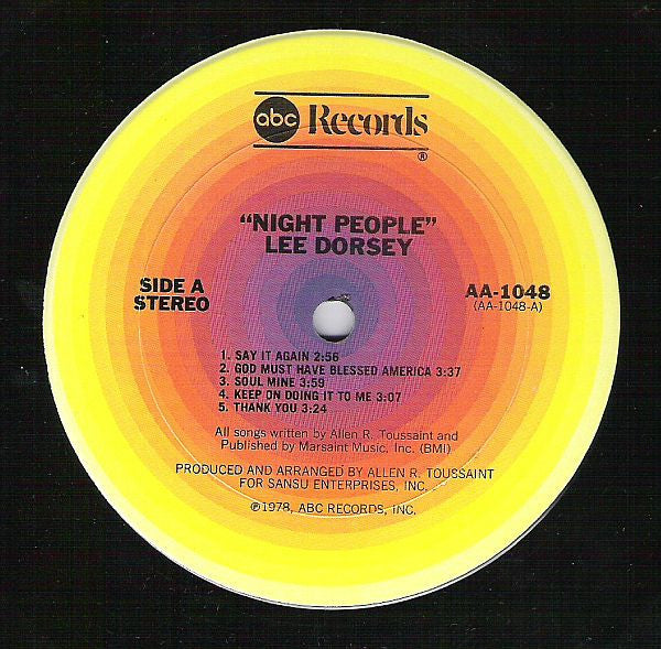 Lee Dorsey : Night People (LP, Album)