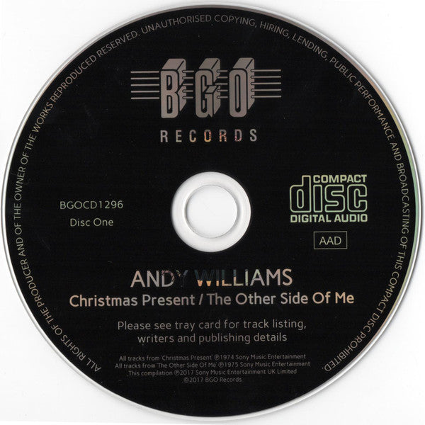 Andy Williams : Christmas Present / The Other Side Of Me / Andy / Let’s Love While We Can (2xCD, Album, Comp, RM)
