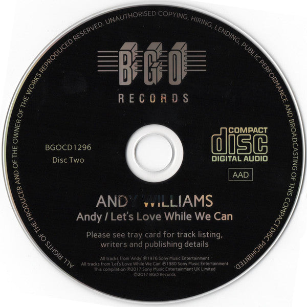 Andy Williams : Christmas Present / The Other Side Of Me / Andy / Let’s Love While We Can (2xCD, Album, Comp, RM)
