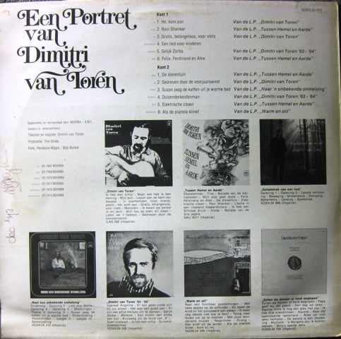 Dimitri van Toren : Een Portret Van Dimitri Van Toren (LP, Comp)