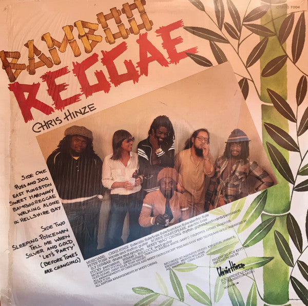 Chris Hinze With Special Guest Stars Peter Tosh, Robbie Shakespeare, Sly Dunbar : Bamboo Reggae (LP, Album)