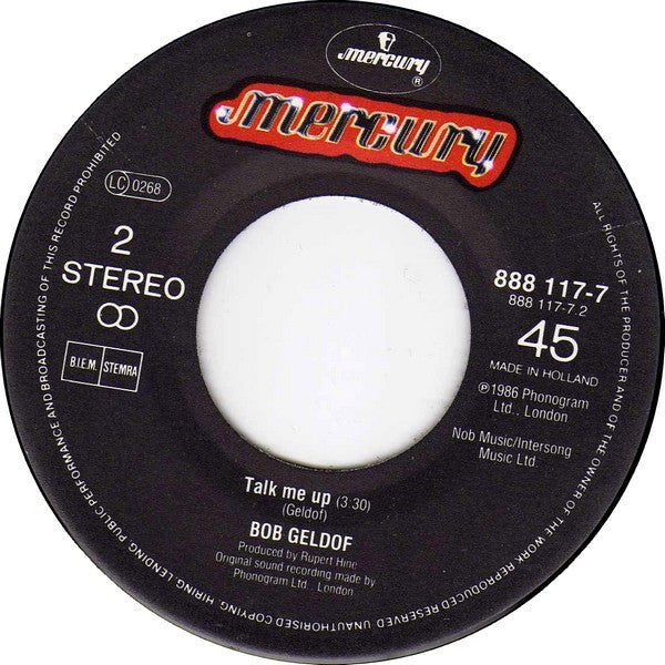 Bob Geldof : This Is The World Calling (7", Single)
