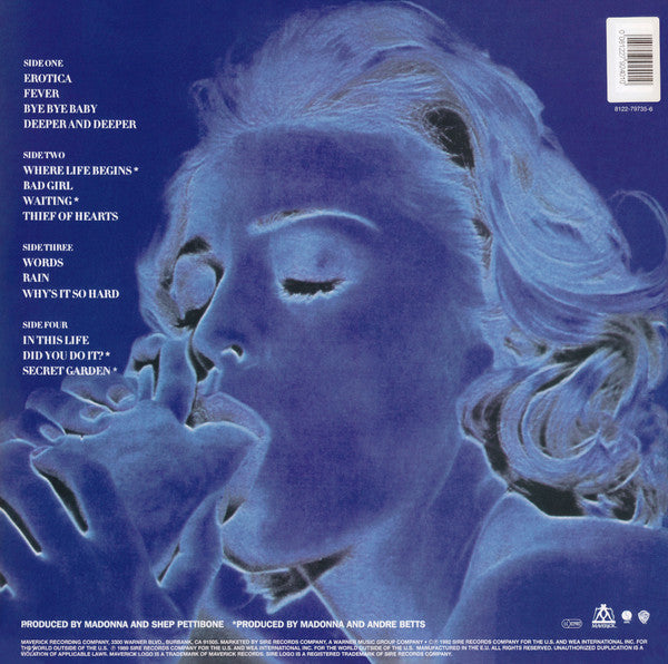 Madonna : Erotica (2xLP, Album, Ltd, RE, Whi)
