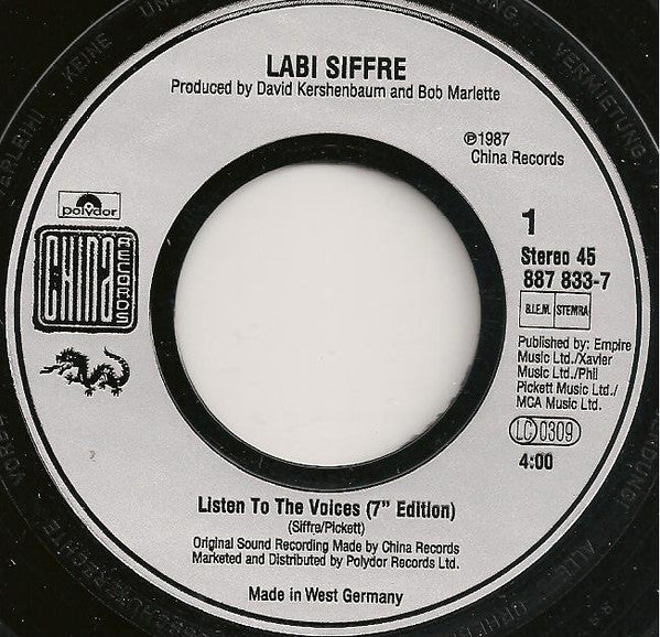 Labi Siffre : Listen To The Voices (7", Single)