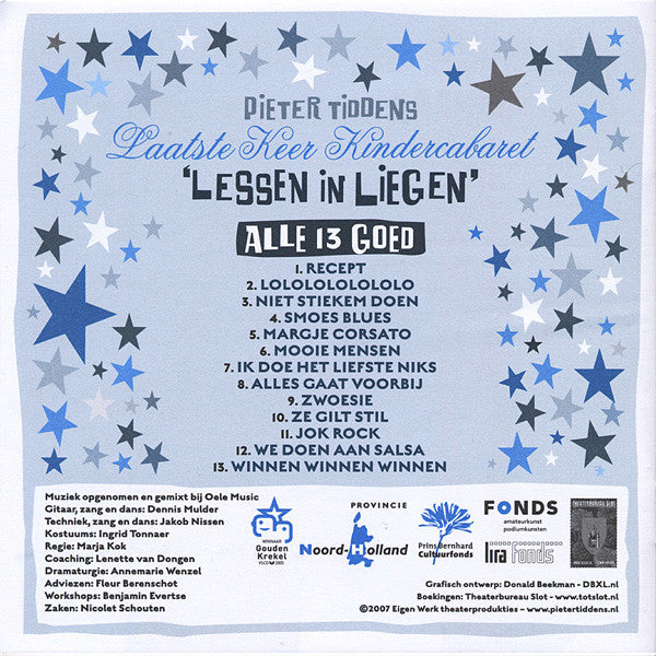 Pieter Tiddens : Laatste Keer Kindercabaret ‘Lessen In Liegen’ (CD, Album)