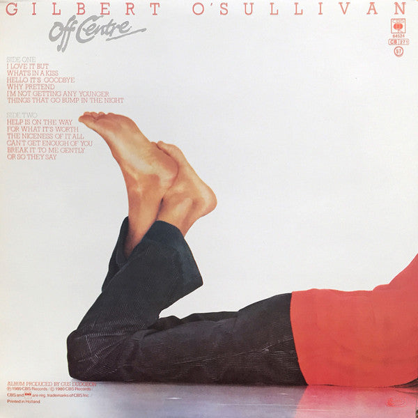 Gilbert O'Sullivan : Off Centre (LP, Album, Gat)