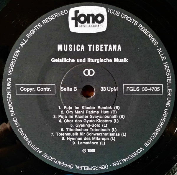 Unknown Artist : Musica Tibetana (LP)