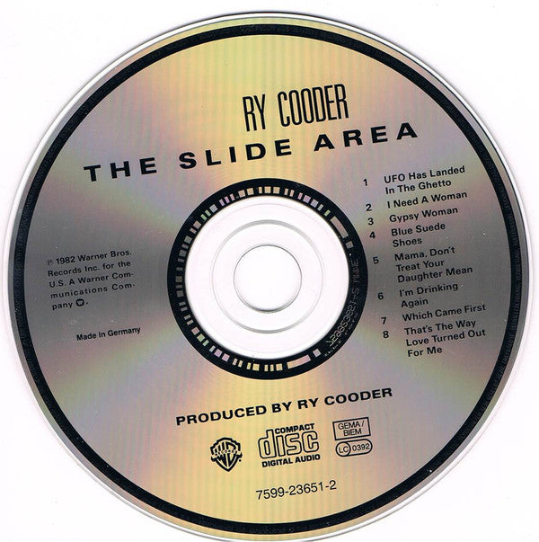 Ry Cooder : The Slide Area (CD, Album, RE)