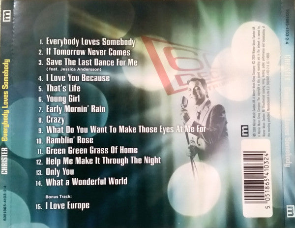 Christer Sjögren : Everybody Loves Somebody (CD)