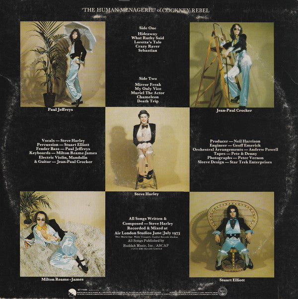 Cockney Rebel : The Human Menagerie (LP, Album, Jac)