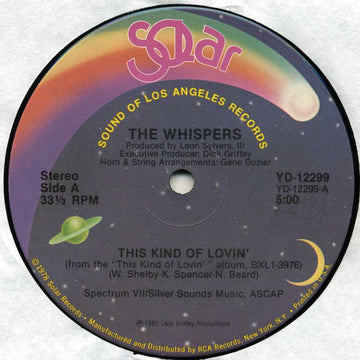 The Whispers : This Kind Of Lovin' (12")