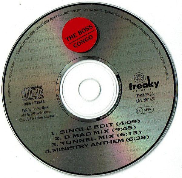 The Boss : Congo (CD, Maxi)