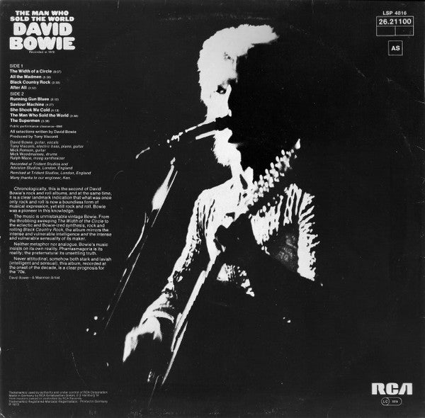 David Bowie : The Man Who Sold The World (LP, Album, RP)